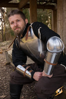 Enclosed Arm Protection - Polished Steel-GoblinSmith