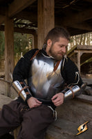 Enclosed Arm Protection - Polished Steel-GoblinSmith