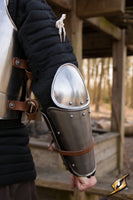 Enclosed Arm Protection - Polished Steel-GoblinSmith
