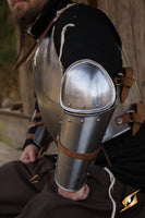 Enclosed Arm Protection - Polished Steel-GoblinSmith