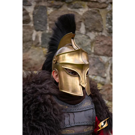Corinthian Helmet W/Plume-GoblinSmith