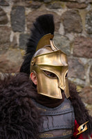 Corinthian Helmet w/Plume-GoblinSmith