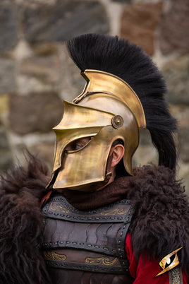 Corinthian Helmet w/Plume-GoblinSmith