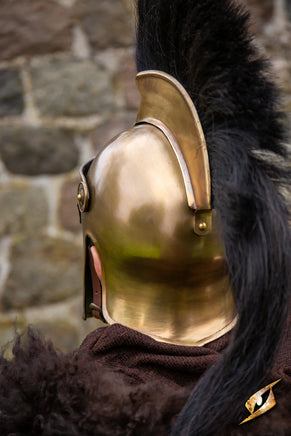 Corinthian Helmet w/Plume-GoblinSmith