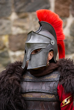 Corinthian Helmet w/Plume-GoblinSmith