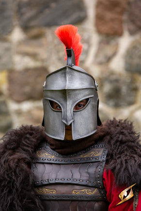 Corinthian Helmet w/Plume-GoblinSmith