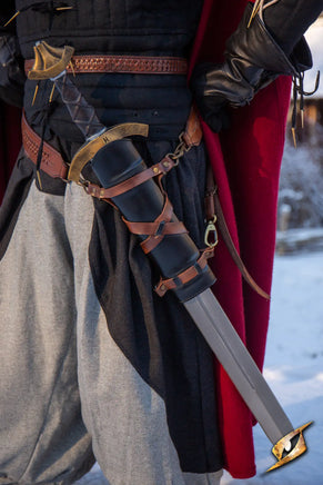 Sword Belt Hanger - Faux Leather-GoblinSmith