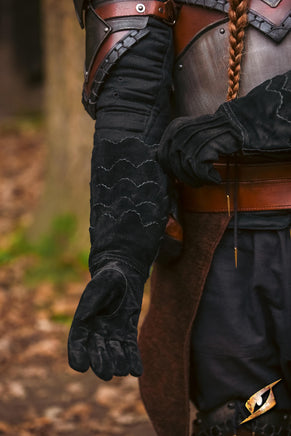 Scales Gloves - Suede-GoblinSmith