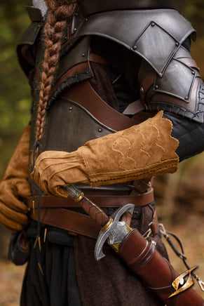 Scales Gloves - Suede-GoblinSmith