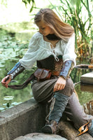 Medieval leather pouch - Small-GoblinSmith
