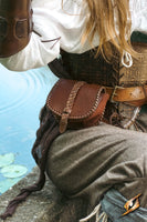 Medieval leather pouch - Small-GoblinSmith