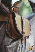 Medieval leather pouch - Small-GoblinSmith