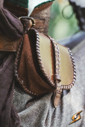 Medieval leather pouch - Small-GoblinSmith