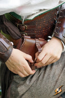 Medieval leather pouch - Small-GoblinSmith