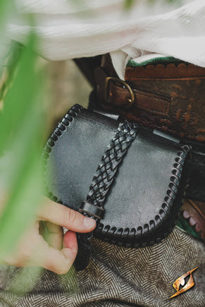 Medieval leather pouch - Small-GoblinSmith