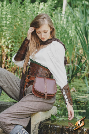 Medieval Laced Pouch - Large-GoblinSmith