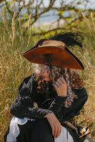 Simple Leather Pirate Tricorn Hat-GoblinSmith