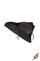 Simple Leather Pirate Tricorn Hat-GoblinSmith