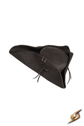 Simple Leather Pirate Tricorn Hat-GoblinSmith