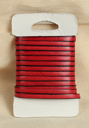 Bossed Braided Strap Full-Grain Leather 5m Pink-GoblinSmith