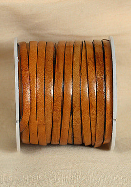 Bossed Braided Strap Full-Grain Leather 25m Saddle Brown-GoblinSmith