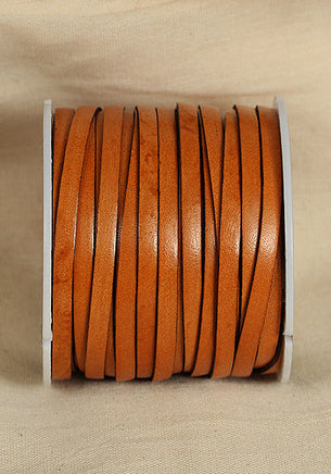 Bossed Braided Strap Full-Grain Leather 25m Natural-GoblinSmith