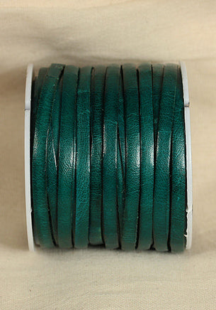 Bossed Braided Strap Full-Grain-Leather 25m Green-GoblinSmith