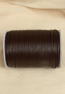 Leather Cord Creativa (2mm), 25 m Brown-GoblinSmith