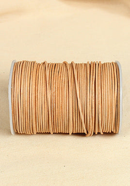 Leather Cord Creativa (2mm), 50 m Natural-GoblinSmith