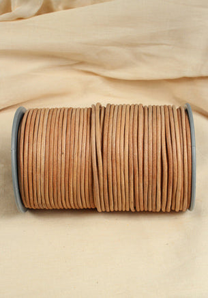 Leather Cord Creativa (4mm), 25m Natural-GoblinSmith