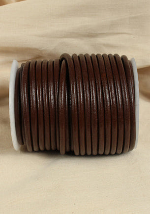 Leather Cord Creativa (6mm), 2,5 m Brown-GoblinSmith