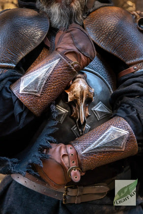 Barbarian Vambraces PU - L/XL-GoblinSmith