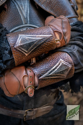 Barbarian Vambraces PU - L/XL-GoblinSmith