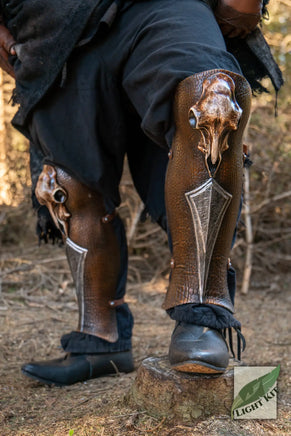 Barbarian Greaves PU - L/XL-GoblinSmith