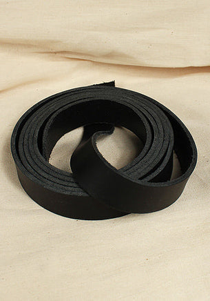 Belt Strap Full-Grain Leather Black-GoblinSmith