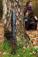 Battleworn Celtic Leaf Sword-GoblinSmith