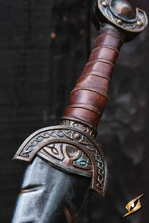 Battleworn Celtic Leaf Sword-GoblinSmith