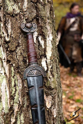 Battleworn Celtic Leaf Sword-GoblinSmith