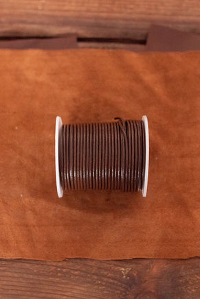 Leather Cord Creativa (2,0mm), 25 m Brown-GoblinSmith