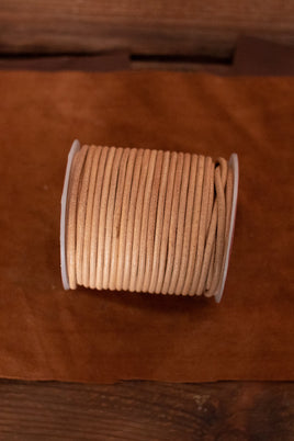 Leather Cord Creativa (3,0mm), 25 m Natural-GoblinSmith