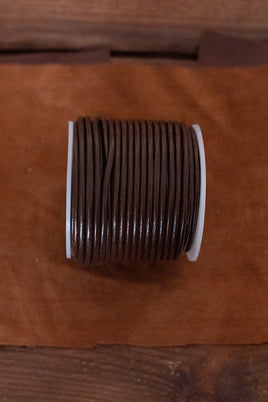 Leather Cord Creativa (3,0mm), 25 m Brown-GoblinSmith