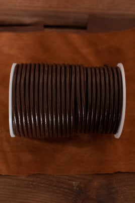 Leather Cord Creativa (4,0mm), 25 m Brown-GoblinSmith