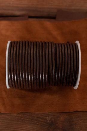 Leather Cord Creativa (4,0mm), 25 m Brown-GoblinSmith