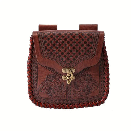 Viking Style Embossed Belt Bag-GoblinSmith