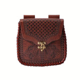 Viking Style Embossed Belt Bag-GoblinSmith