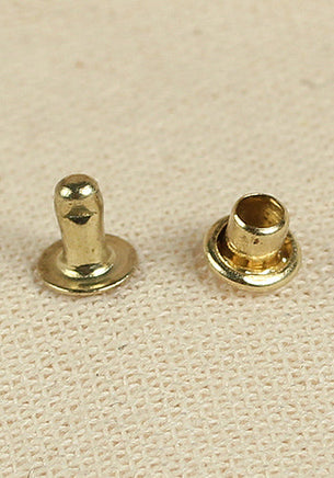 Hollow Rivet Ø4,8 x 4,7 mm Iron/Brass-GoblinSmith