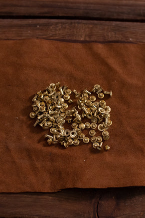 Hollow Rivet KØ7,0 x L8,0 mm Iron/Brass-GoblinSmith