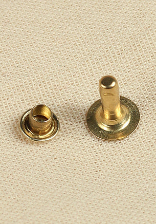 Hollow Rivet Ø6,8 x 10,5 mm Iron/Brass-GoblinSmith
