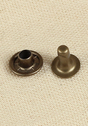 Hollow Rivet Ø9,0 x 7,8 mm Iron/Brass Antique-GoblinSmith