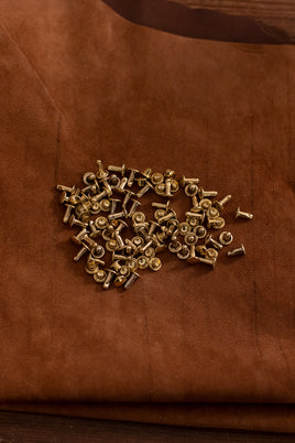 Hollow Rivet KØ7,0 x L8,2 mm Iron/Brass-GoblinSmith